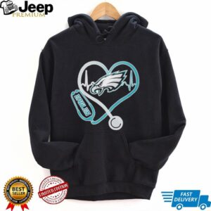 Philadelphia Eagles Heart Stethoscope Medical Team Fan T Shirt Philadelphia Eagles Heart Stethoscope Medical Team Fan T Shirt