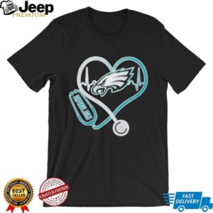Philadelphia Eagles Heart Stethoscope Medical Team Fan T Shirt