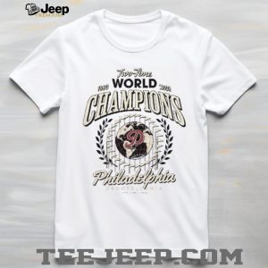 Philadelphia Two Time World Champions 1980 2008 T Shirt