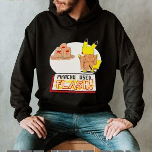 Pikachu Used Flash Funny Pokemon Diglett Parody Black Graphic T Shirt Pikachu Used Flash Funny Pokemon Diglett Parody Black Graphic T Shirt