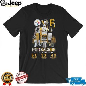 Pittsburgh City Of Champions Watt Crosby McCutchen Trophy T Shirt