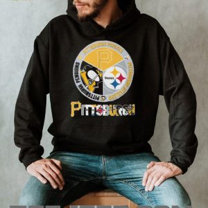 Pittsburgh City of Champions Tri Logo Circle Sports T Shirt