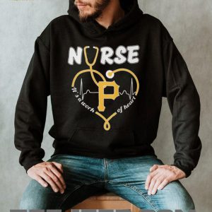 Pittsburgh Pirates Nurse Heart Stethoscope Baseball Gift T Shirt