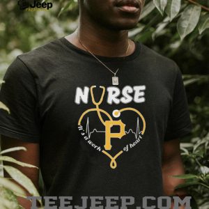 Pittsburgh Pirates Nurse Heart Stethoscope Baseball Gift T Shirt