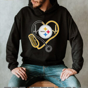 Pittsburgh ST shirtlers Heart Stethoscope Nursing Pride T Shirt