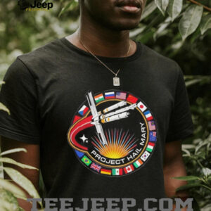 Project Hail Mary Andy Weir Sci Fi Book Fan Art Mission Patch T Shirt