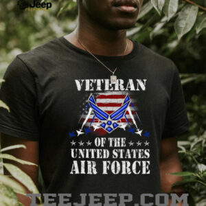 Proud United States Air Force Veteran Distressed American Flag Shirt