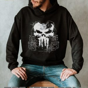 Punisher Skull Tactical Gear Graphic Black T Shirt