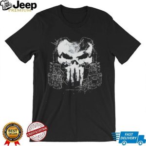 Punisher Skull Tactical Gear Graphic Black T Shirt
