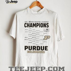 Purdue Boilermakers 2026 Big Ten Men’s Basketball Tournament Champions T Shirt Purdue Boilermakers 2026 Big Ten Men’s Basketball Tournament Champions T Shirt