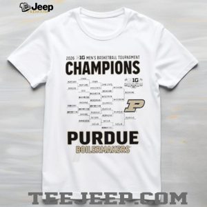 Purdue Boilermakers 2026 Big Ten Men's Basketball Tournament Champions T Shirt