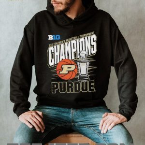 Purdue Men’s Basketball Big Ten Tournament Champions Trophy Graphic T shirt Purdue Men’s Basketball Big Ten Tournament Champions Trophy Graphic T shirt