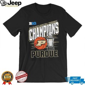 Purdue Men's Basketball Big Ten Tournament Champions Trophy Graphic T shirt