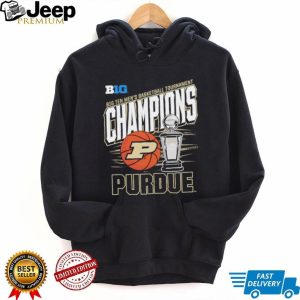Purdue Men's Basketball Big Ten Tournament Champions Trophy Graphic T shirt