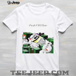 Push CU2Ture Money Bags Streetwear Cartoon Graphic T Shirt