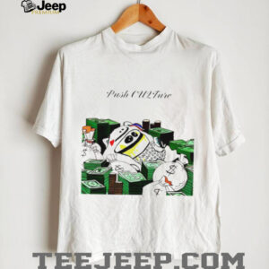 Push CU2Ture Money Bags Streetwear Cartoon Graphic T Shirt