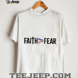 Faith Over Fear Christian Cross & American Flag Ribbon T Shirt Faith Over Fear Christian Cross & American Flag Ribbon T Shirt