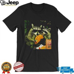 Raccoons Eating Taco Bell Sunglasses Funny Graphic T Shirt