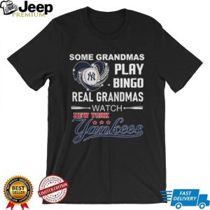 Real Grandmas Watch New York Yankees Baseball Heart T Shirt