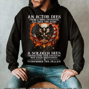Remember The Fallen Soldier vs Actor Patriot Eagle T Shirt Remember The Fallen Soldier vs Actor Patriot Eagle T Shirt