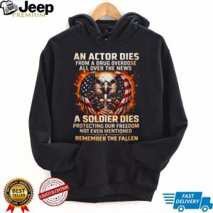 “Remember the Fallen” American Soldier vs Actor Tribute Tee “Remember the Fallen” American Soldier vs Actor Tribute Tee