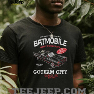 Retro 1966 Batmobile Gotham City Garage Graphic T Shirt