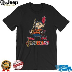 Retro Cleveland Baseball Mascot Graphic Signature T Shirt Retro Cleveland Baseball Mascot Graphic Signature T Shirt