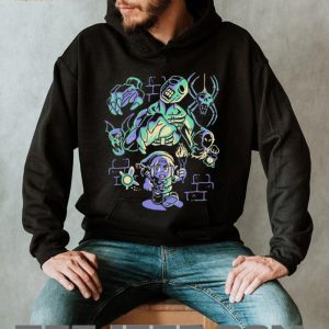 Retro Gaming Hero Dungeon Monsters Glow Graphic T Shirt