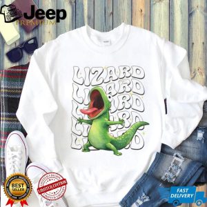 Retro Screaming Green Lizard Groovy Typography Shirt Retro Screaming Green Lizard Groovy Typography Shirt