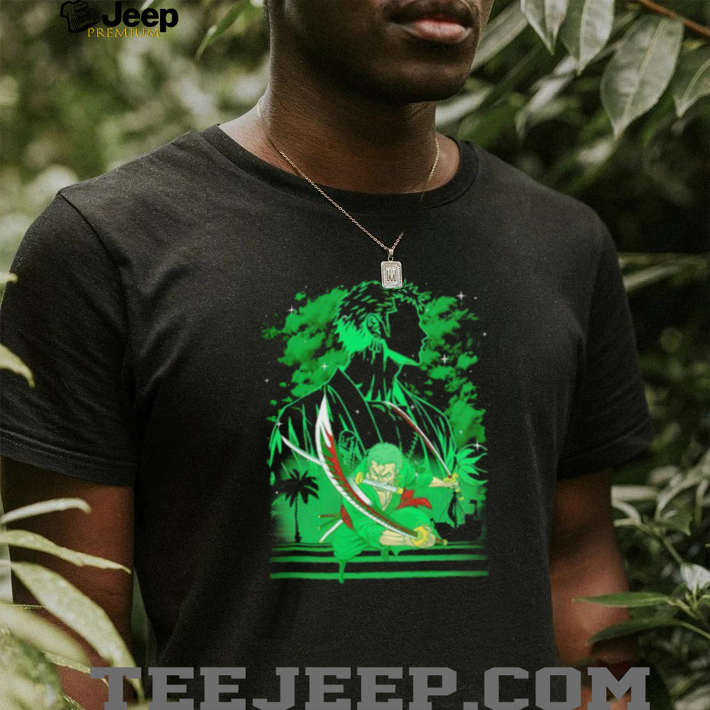 Roronoa Zoro One Piece Green Aesthetic Swordsman Anime T Shirt (2) Roronoa Zoro One Piece Green Aesthetic Swordsman Anime T Shirt (2)