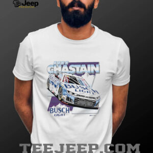Ross Chastain Busch Light NASCAR Racing Driver White Cotton T Shirt Ross Chastain Busch Light NASCAR Racing Driver White Cotton T Shirt