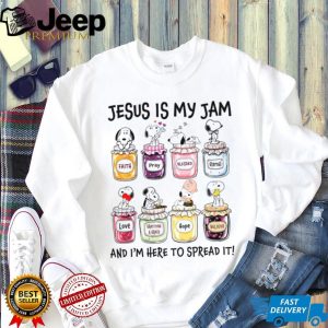 Snoopy Jam Jars “Jesus Is My Jam And I’m Here To Spread It” T Shirt Snoopy Jam Jars “Jesus Is My Jam And I’m Here To Spread It” T Shirt