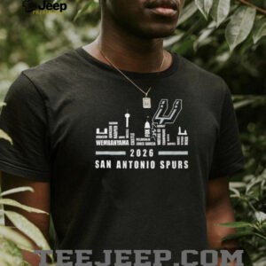 San Antonio Spurs 2026 Roster Skyline Victor Wembanyama T Shirt
