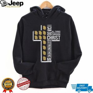 San Diego Padres Baseball Cross “I Can Do All Things Through Christ” T Shirt San Diego Padres Baseball Cross “I Can Do All Things Through Christ” T Shirt