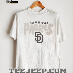 San Diego Padres Cream Vintage Logo Fleece T shirt San Diego Padres Cream Vintage Logo Fleece T shirt