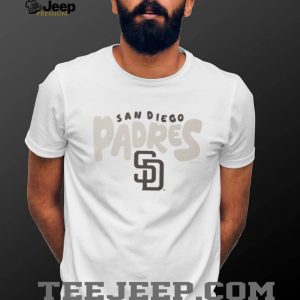San Diego Padres Cream Vintage Logo Fleece T shirt
