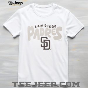 San Diego Padres Cream Vintage Logo Fleece T shirt