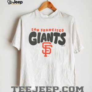 San Francisco Giants Cream Vintage Logo Fleece T shirt San Francisco Giants Cream Vintage Logo Fleece T shirt
