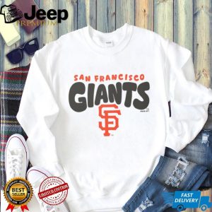 San Francisco Giants Cream Vintage Logo Fleece T shirt