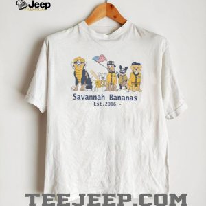 Savannah Bananas Baseball Team Dogs Mascot Lineup T Shirt Savannah Bananas Baseball Team Dogs Mascot Lineup T Shirt
