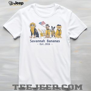 Savannah Bananas Baseball Team Dogs Mascot Lineup T Shirt