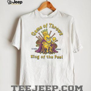 Savannah Bananas Game of Throws King of the Peel Baseball T Shirt Savannah Bananas Game of Throws King of the Peel Baseball T Shirt