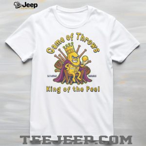 Savannah Bananas Game of Throws King of the Peel Baseball T Shirt