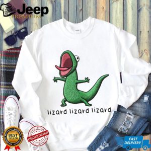 Screaming Green Lizard Embroidery Style Graphic T Shirt Screaming Green Lizard Embroidery Style Graphic T Shirt