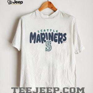 Seattle Mariners Cream Vintage Logo Fleece T shirt Seattle Mariners Cream Vintage Logo Fleece T shirt
