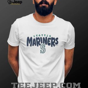 Seattle Mariners Cream Vintage Logo Fleece T shirt