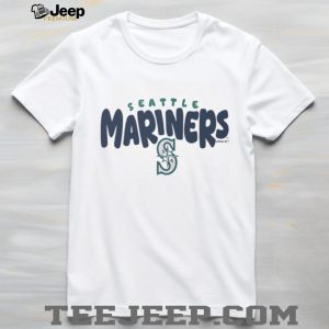 Seattle Mariners Cream Vintage Logo Fleece T shirt