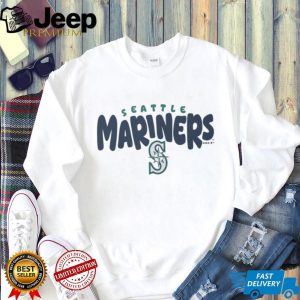 Seattle Mariners Cream Vintage Logo Fleece T shirt