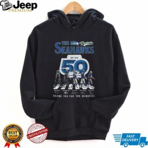 Seattle Seahawks 50th Anniversary Abbey Road Signatures T Shirt Seattle Seahawks 50th Anniversary Abbey Road Signatures T Shirt