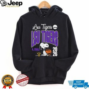 Snoopy LSU Tigers NCAA Basketball 2026 Champion T shirt Snoopy LSU Tigers NCAA Basketball 2026 Champion T shirt